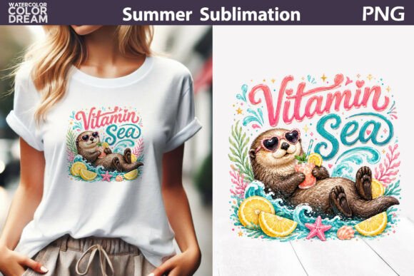 Download Vitamin Sea Otter Art - Vitamin sea Collection