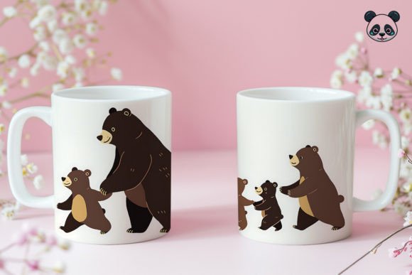 Download Papa Bear &amp; Sons Father's Day Mug Wrap - Papa bear Collection