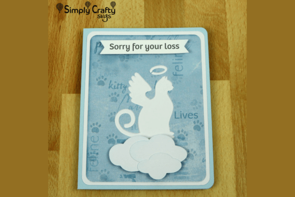 Download Cat Angel Sympathy Card SVG - Sympathy card svg Collection