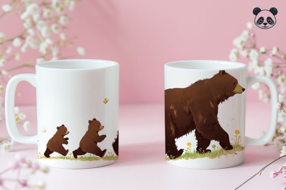 Download Papa Bear &amp; Sons Father's Day Mug Wrap - Papa bear Collection