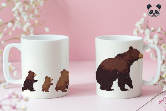 Download Papa Bear &amp; Sons Father's Day Mug Wrap - Papa bear Collection