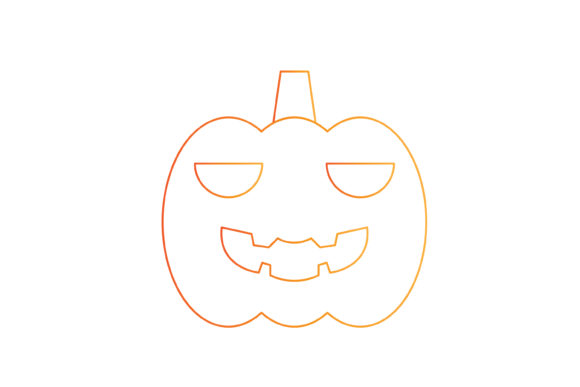 Download Out Line Mr. Pumpkin Halloween Icon. - Out line Collection