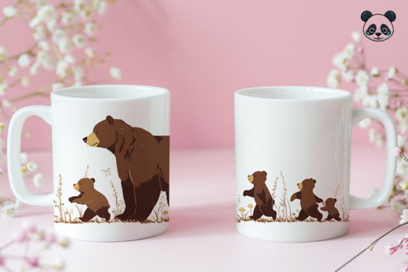 Download Papa Bear &amp; Sons Father's Day Mug Wrap - Papa bear Collection