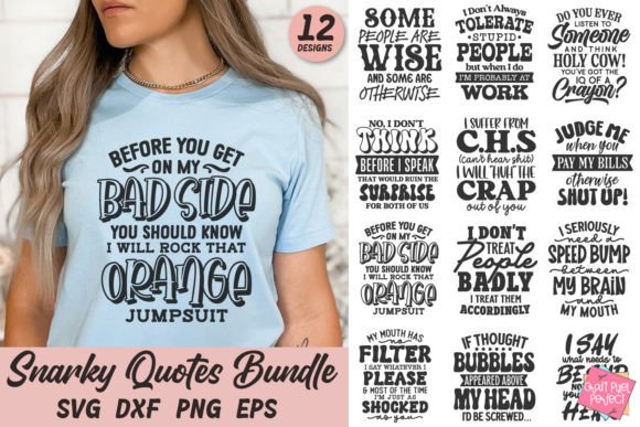 Download Snarky Quotes Bundle Svg, Funny Svg - Snarky quotes bundle Collection
